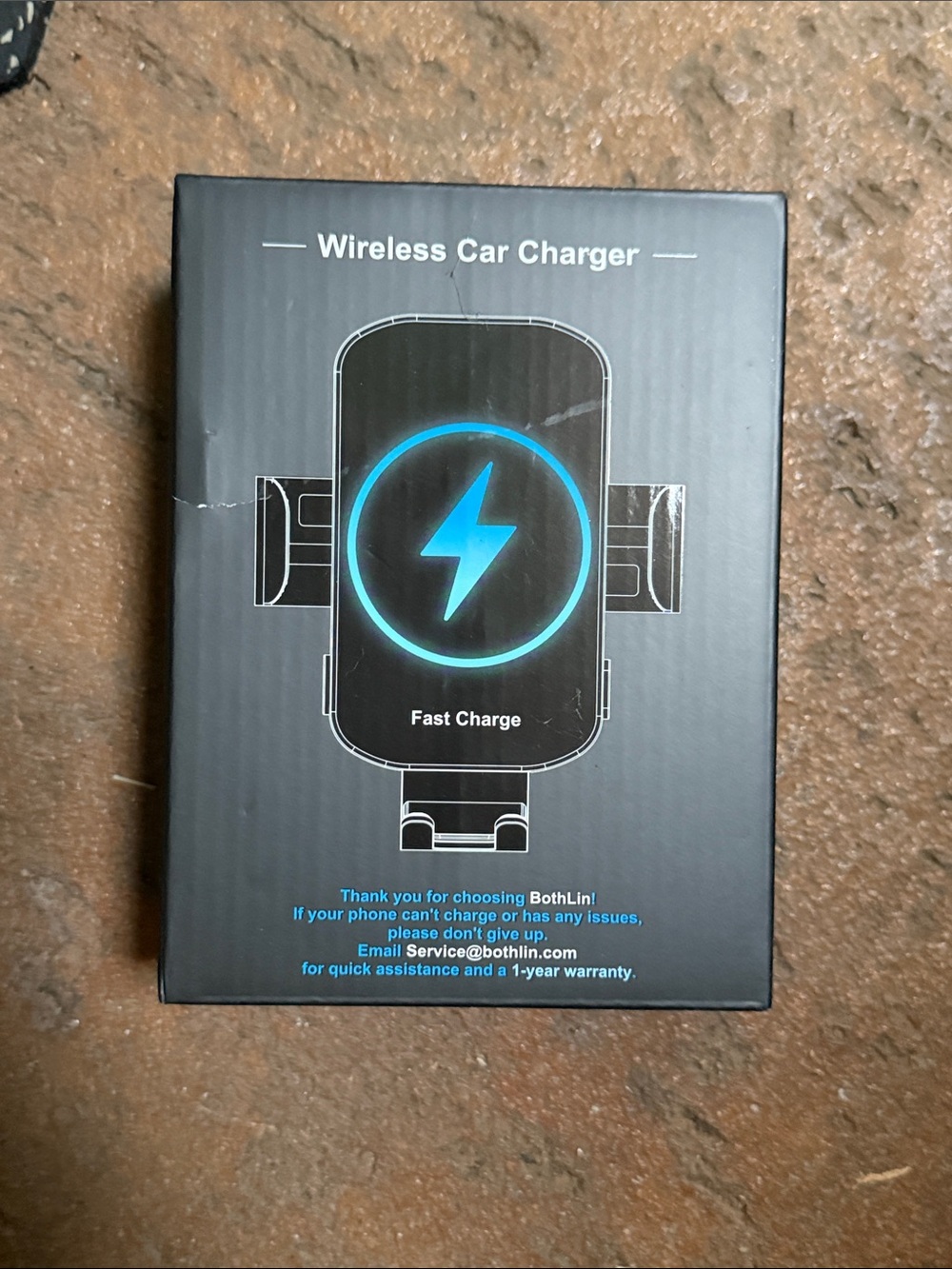 BothLin Wireless Car Charger - Fast Charge (Black)
